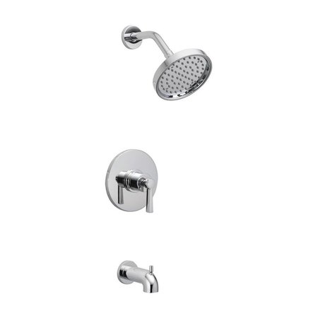 OAKBROOK COLLECTION Coastal Shower One Handle Tub & Shower FaucetChrome- Brass 4875233